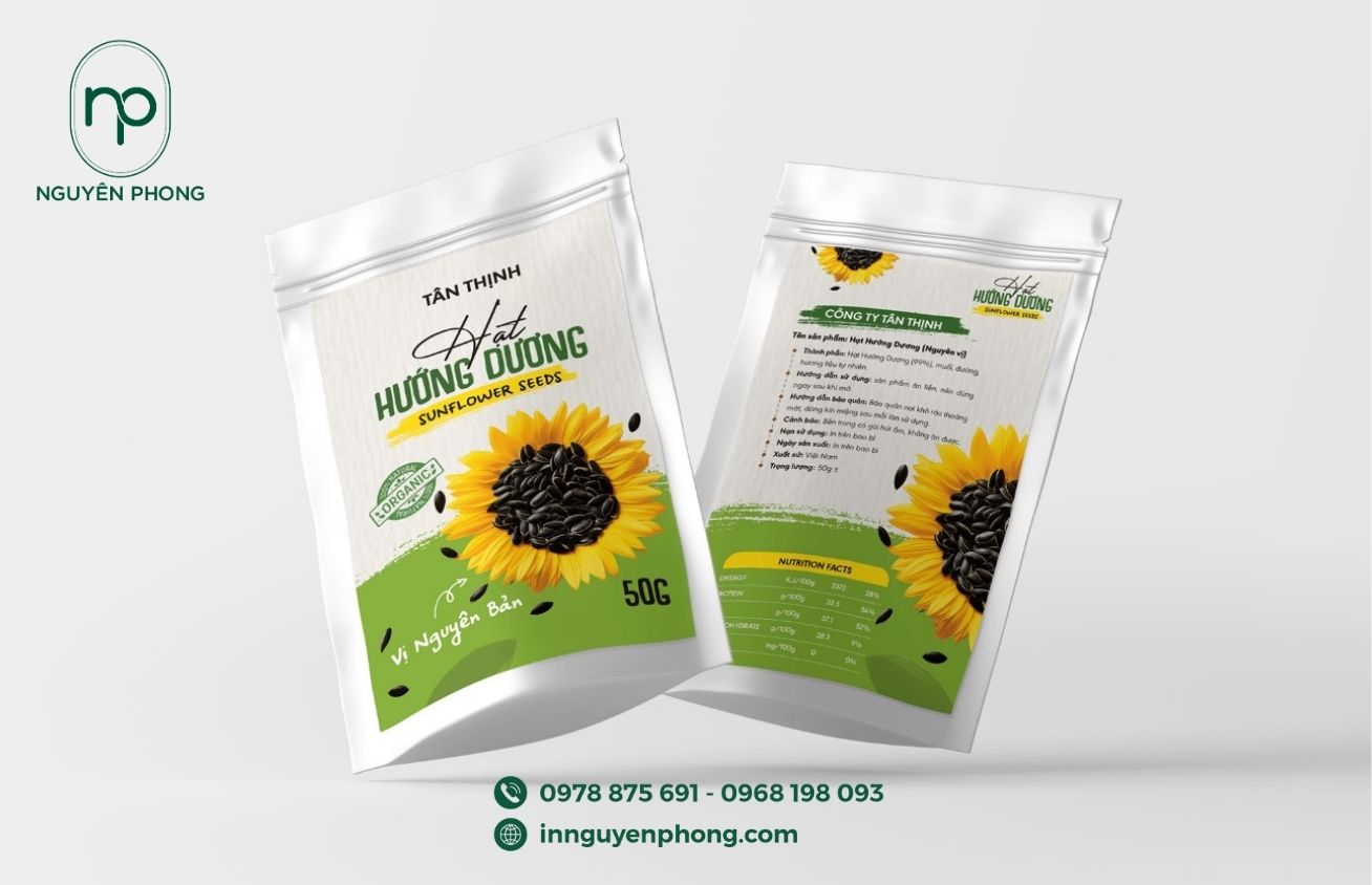 Top 50+ Mẫu Tem Nhãn Hạt Hướng Dương Được Ưa Chuộng Nhất Hiện Nay